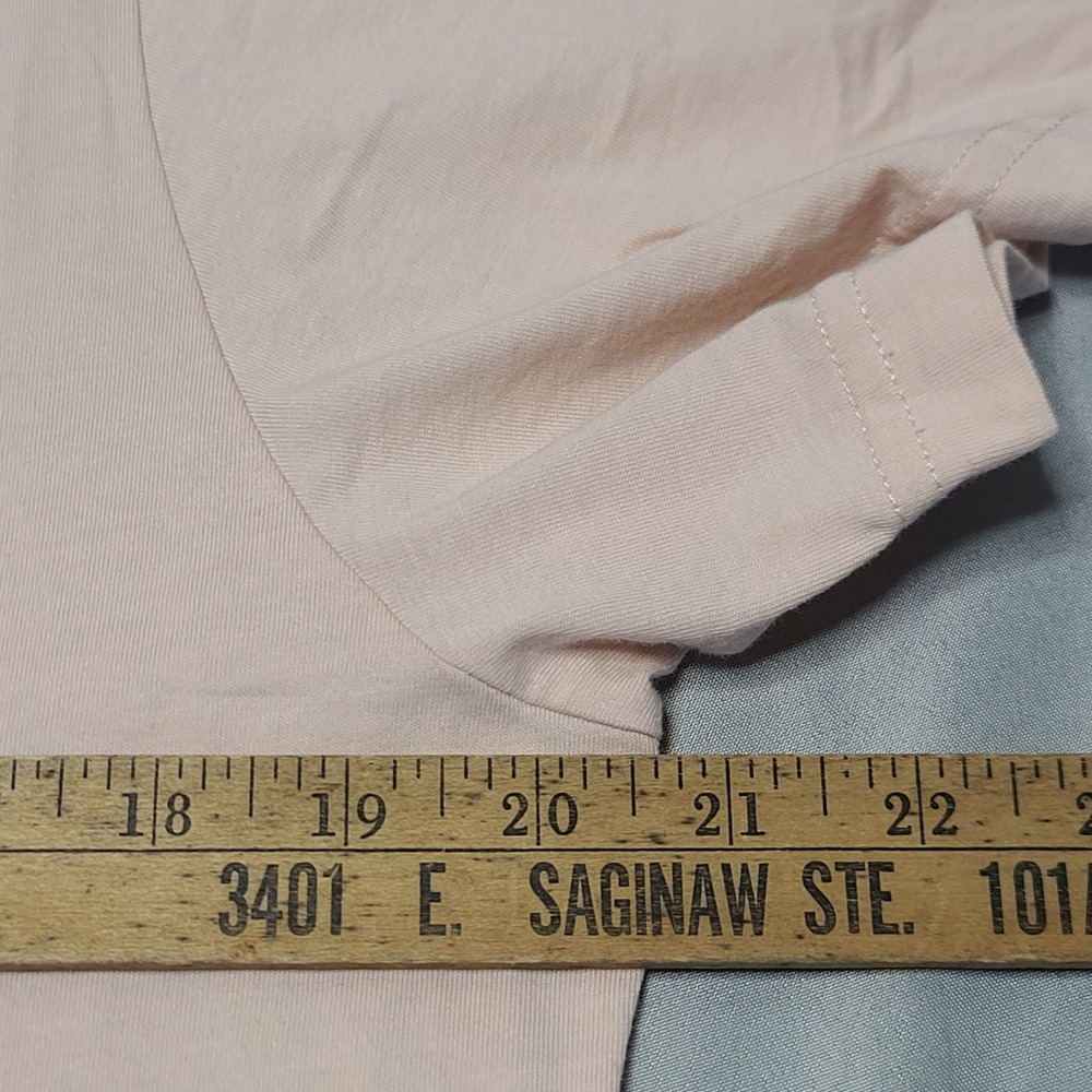 Outerknown Polo Shirt Mens Medium Peach Organic Pima Cotton Short Sleeve Pocket - Picture 7 of 7